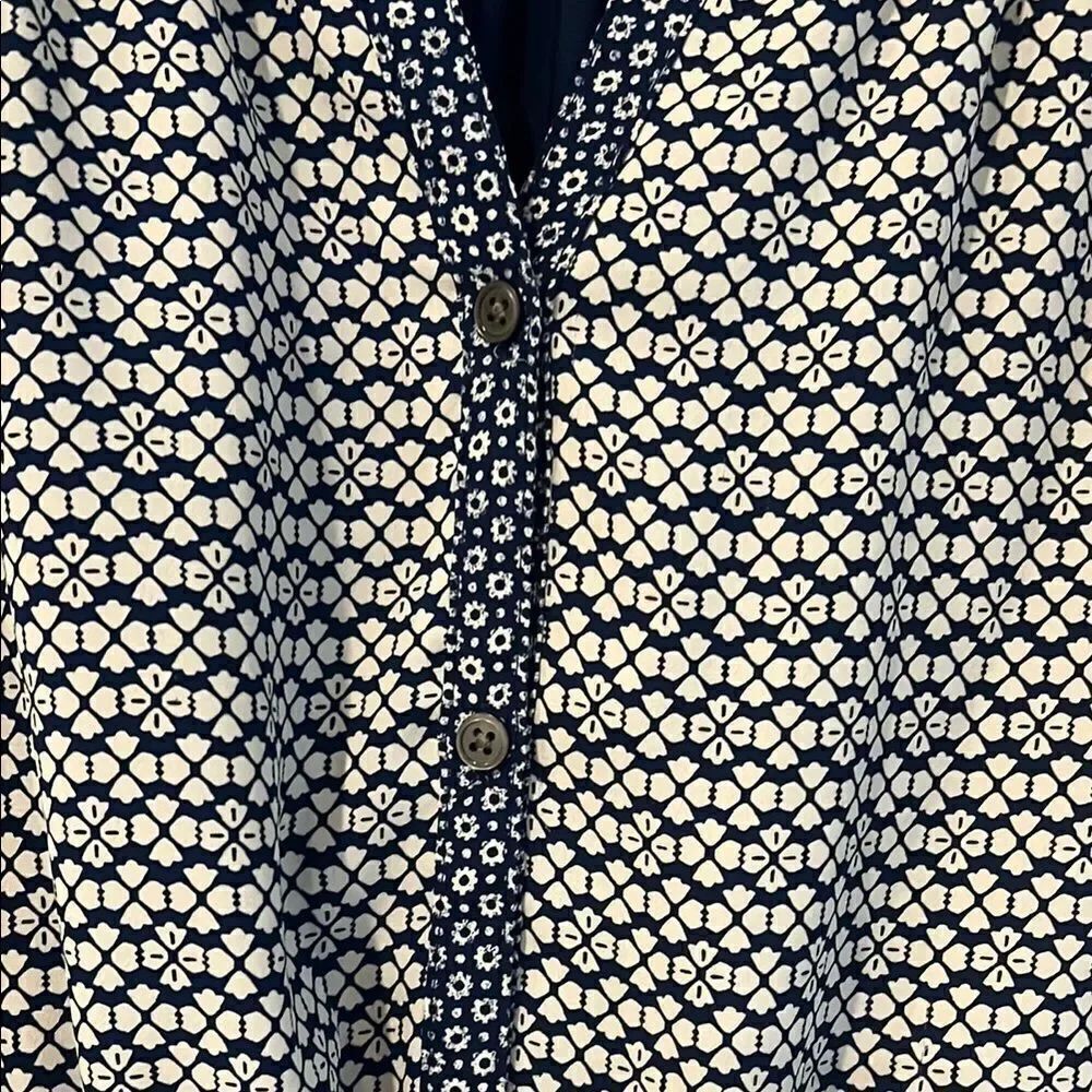 GAP Blue Patterned Sleeveless Dress - Picture 6 of 6